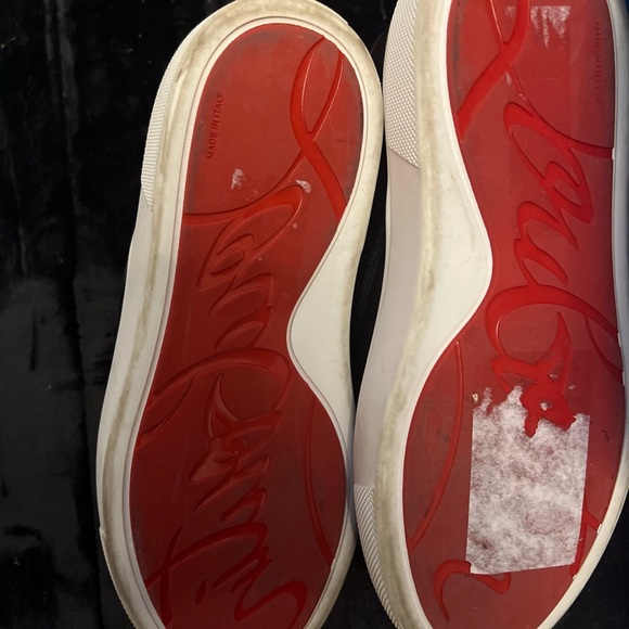 Christian Louboutin Black and White Women's Sneakers 37 1/2 - Picture 9 of 12